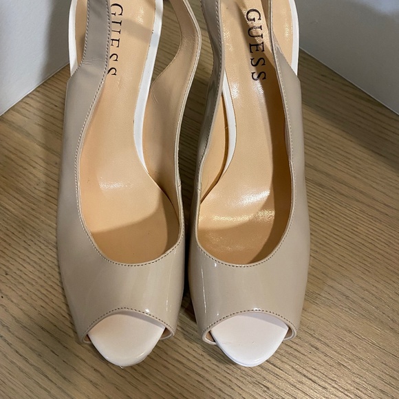 Guess High Heel Cream Sandals - Picture 1 of 7